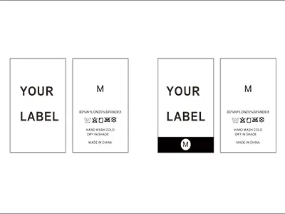 custom Wash Care Label