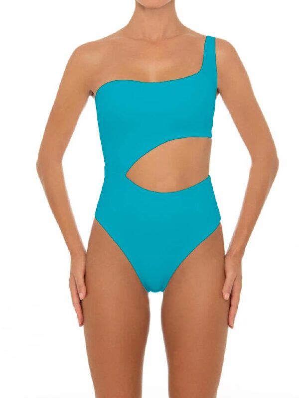 Blue One Shoulder Lastest Design Bikini