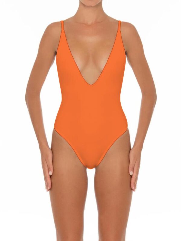 One Piece Swimsuit For Women Sexy V Neck Beachwear