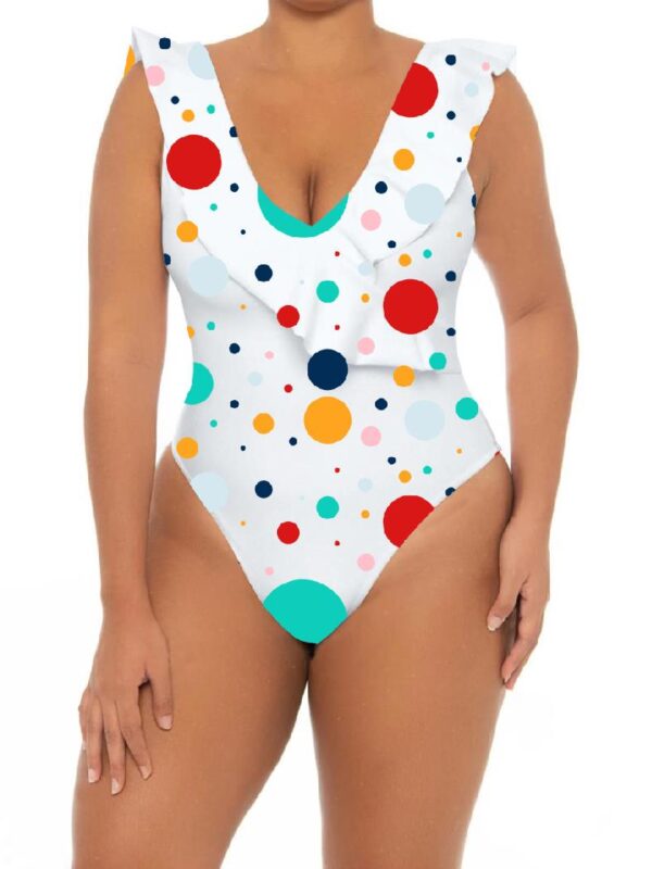 Colorful Polka Dots Plus One Piece