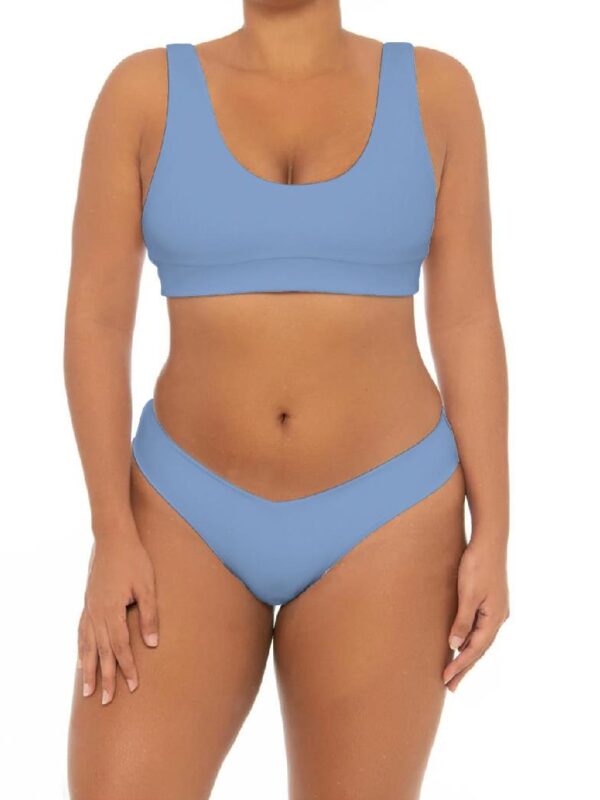 Blue Plus Two Pieces Womens Bikini
