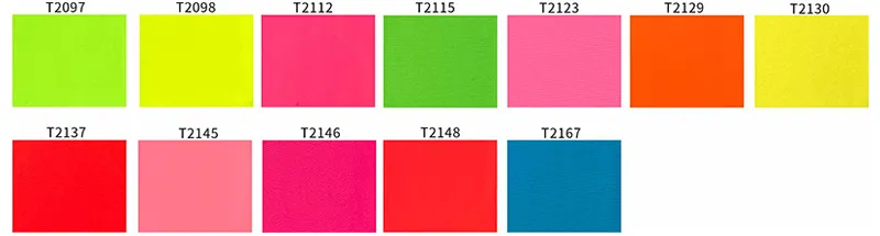 Polyester Spandex Matte Fluorescent Fabric