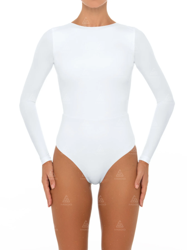 OPS010 Long Sleeve Neck Strap Backless One Piece Bikini 01