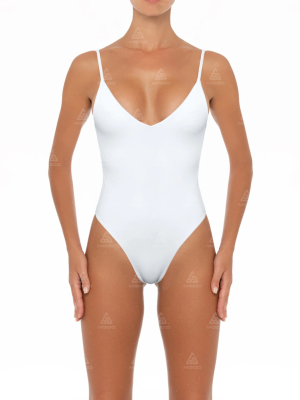 OPS03 Double Straps Deep V Sexy U-Shaped Backless One-Piece Bikini 01