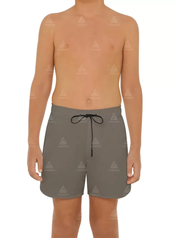 BS01 Boys Loose Elastic Waist Lace-Up Kids Swimwear Beach Shorts 01
