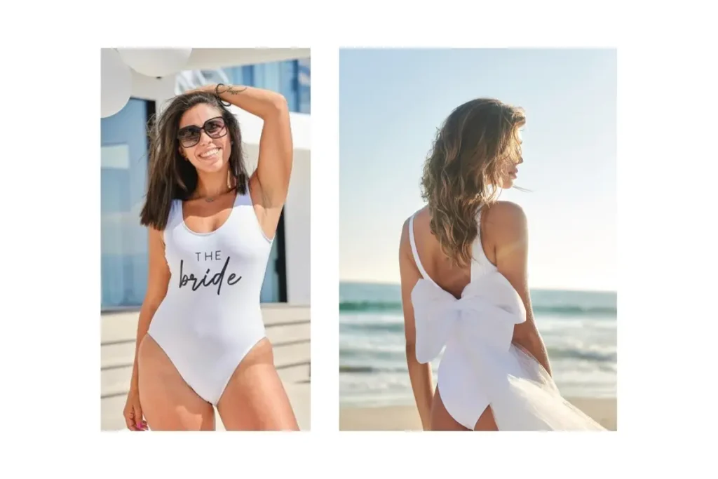 Classic One-Piece Bridal Swimwear